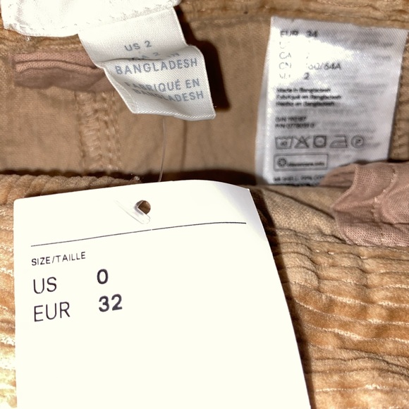 Brand New Wide Leg Khaki Corduroy - Picture 7 of 7